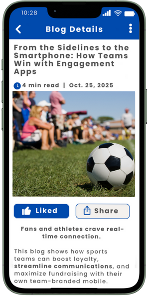 My Community Platform Mobile Sports Blog
