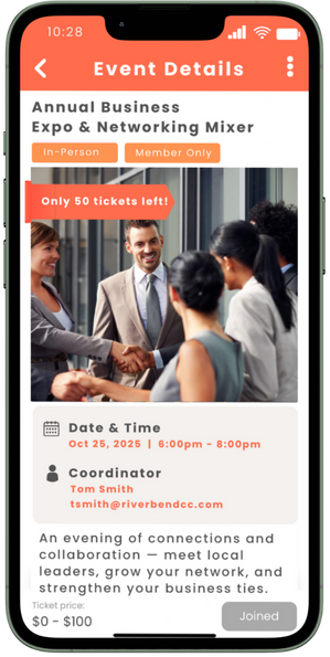 My Community Platform Mobile Chamber Event